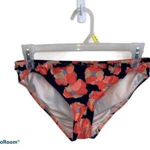 Juicy‎ couture beach royalty women’s xs poppy floral ruffle bikini bottom